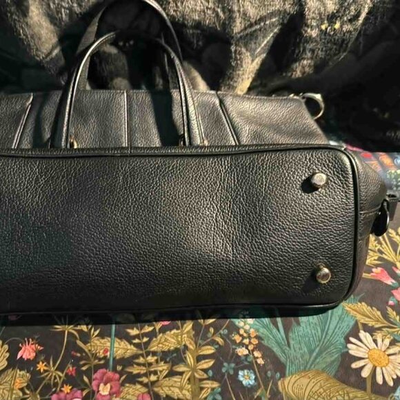 Coach Primrose Pebble Satchel Bag Leather Black Crossbody - See pics! - Picture 13 of 16